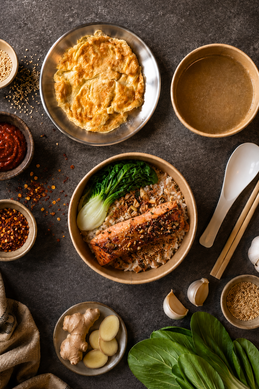 Soy Blessed Sous Vide Salmon In Prawn Shell Brown Butter Sweet Soy Glaze