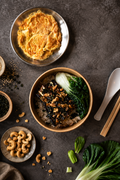 🌱 My Body Is A Tempeh Grilled Honey Miso Tempeh and Eggplant (V)