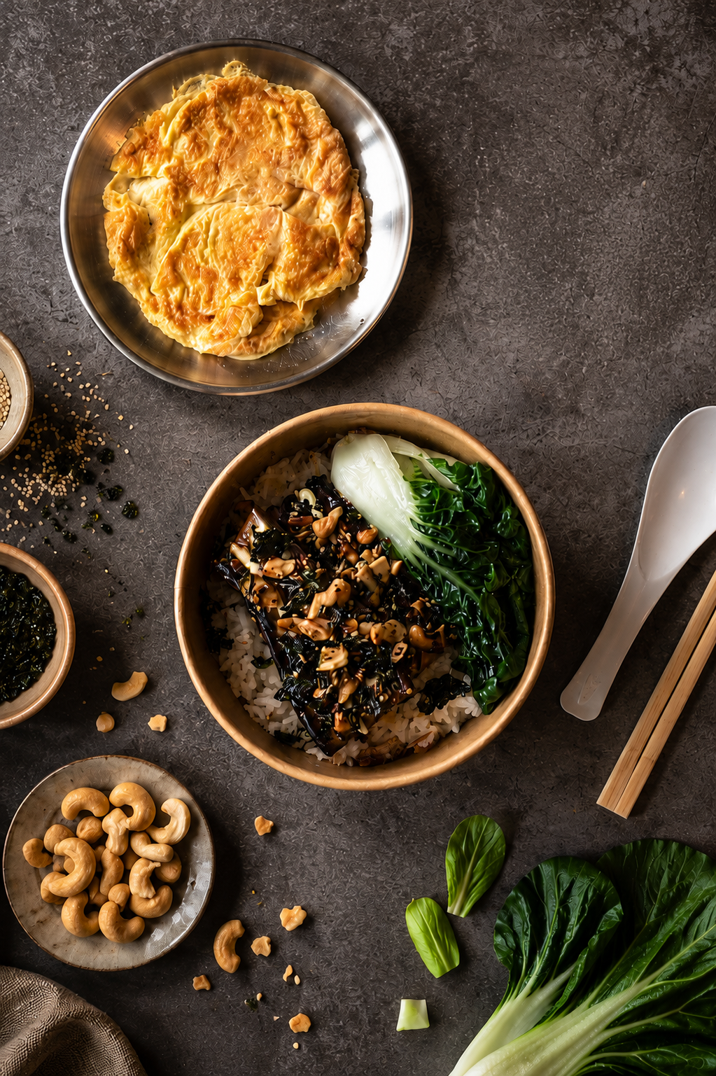 🌱 My Body Is A Tempeh Grilled Honey Miso Tempeh and Eggplant (V)
